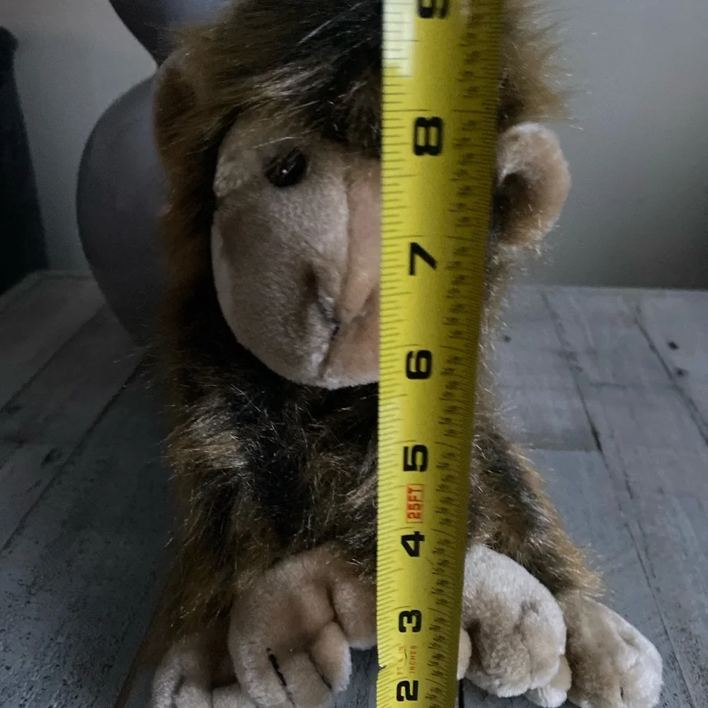 Vintage Ty Cha Cha Monkey Chimpanzee Plush Brown Furry Shaggy Stuffe Animal 1998 - Picture 2 of 6